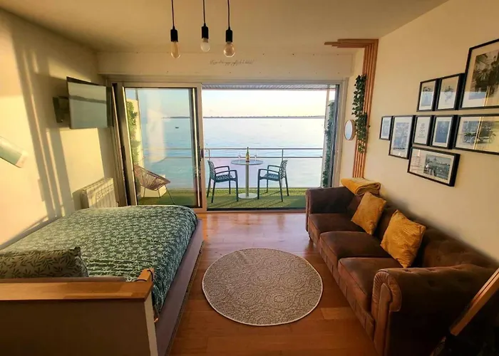 - L\'Iroizh - Concarneau - Vue Mer Panoramique - Studio Standing Plage Des Sables Blancs - Parking - Panoramic Sea View - Near Thalassotherapy - Wifi -